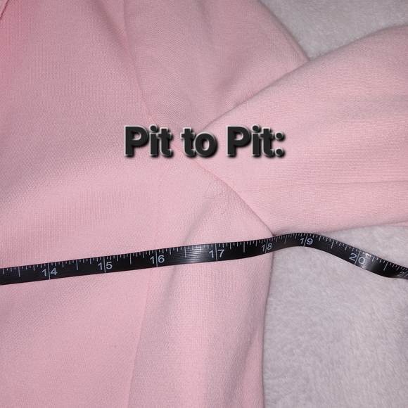 Talbots Petite Aberdeen Pique Knit Pink Lined 2-Button Blazer Size 10P - Picture 11 of 14